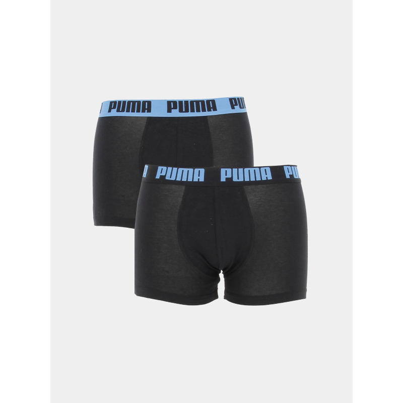 Pack 2 boxers basic bleu noir homme - Puma