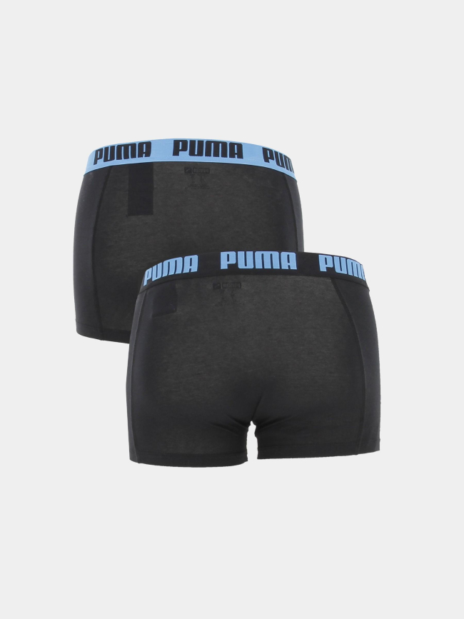 Pack 2 boxers basic bleu noir homme - Puma