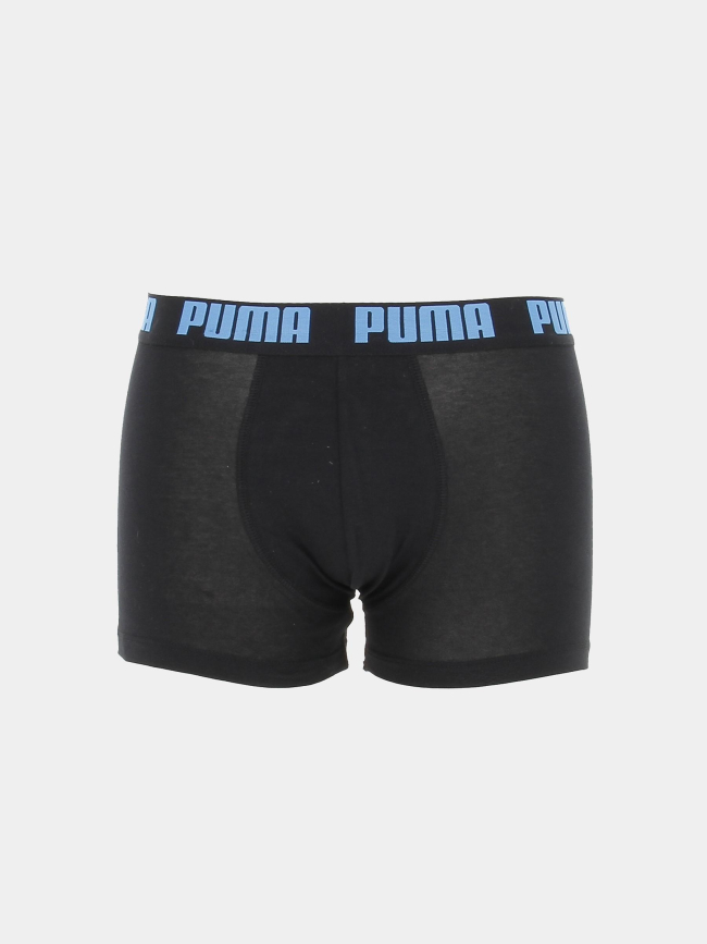 Pack 2 boxers basic bleu noir homme - Puma