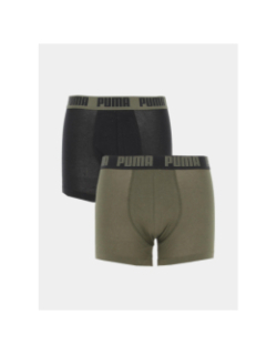 Pack 2 boxers basic noir / kaki homme - Puma