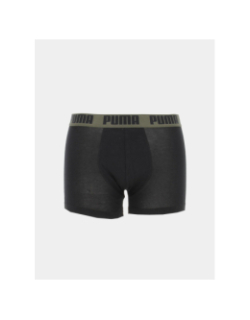 Pack 2 boxers basic noir / kaki homme - Puma