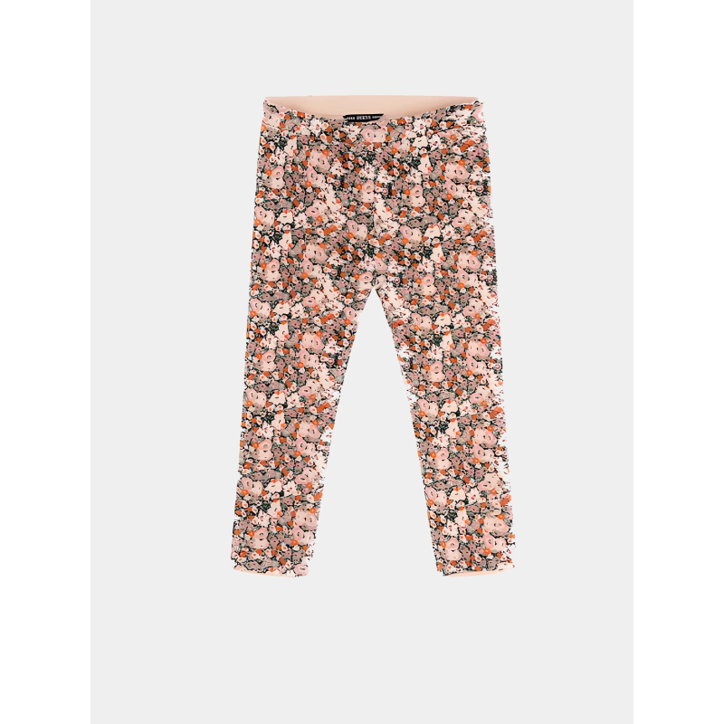 Legging fleuri reversible rose fille - Guess