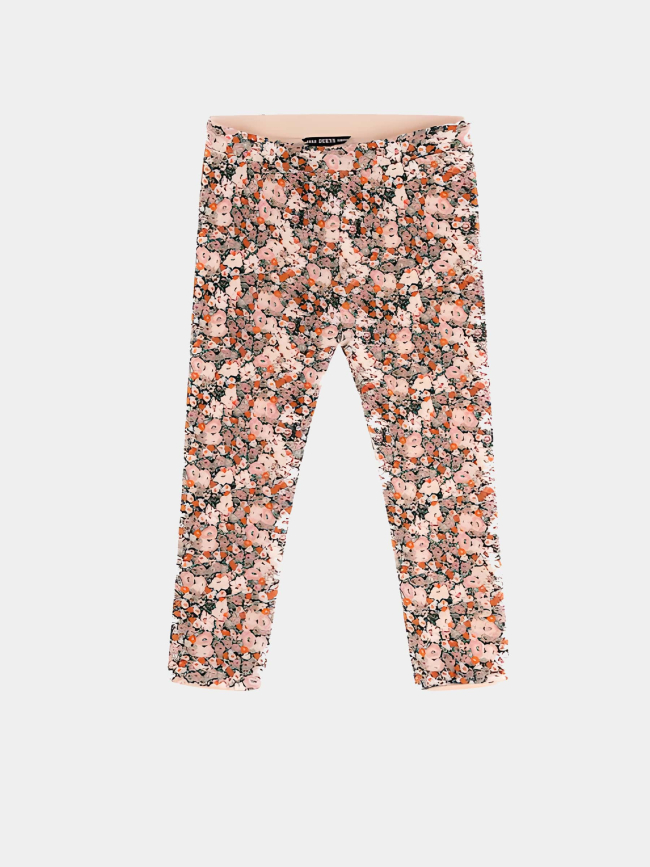 Legging fleuri reversible rose fille - Guess