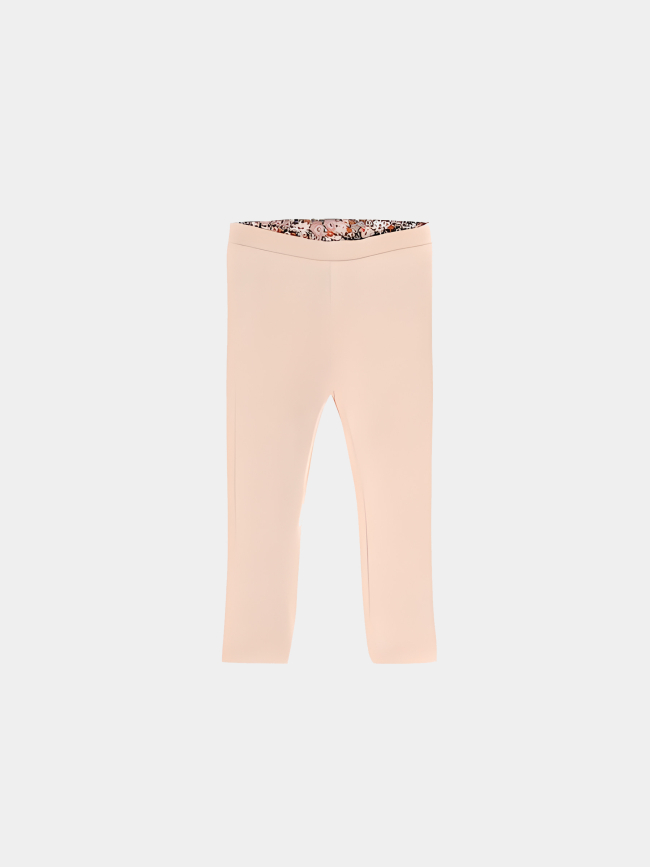 Legging fleuri reversible rose fille - Guess