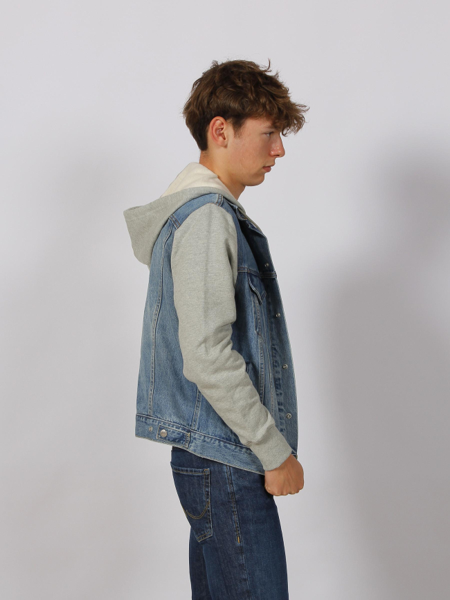 Veste en jean hybrid trucker bleu homme - Levi's