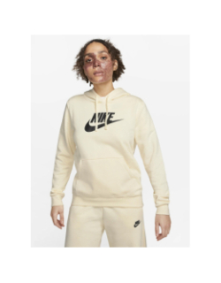 Sweat à capuche nsw club fleece écru femme - Nike