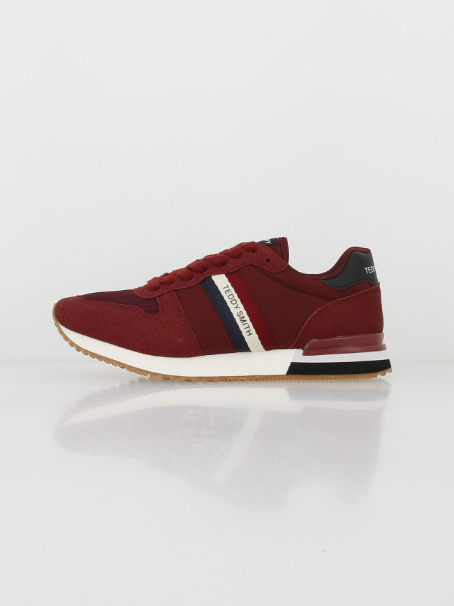 Baskets textile burgundy bordeaux homme - Teddy Smith