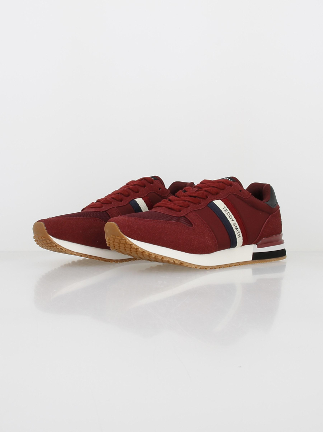 Baskets textile burgundy bordeaux homme - Teddy Smith