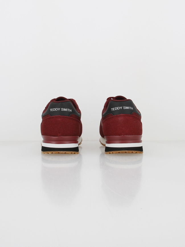 Baskets textile burgundy bordeaux homme - Teddy Smith