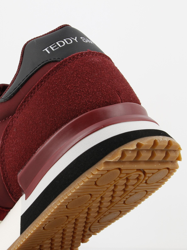 Baskets textile burgundy bordeaux homme - Teddy Smith