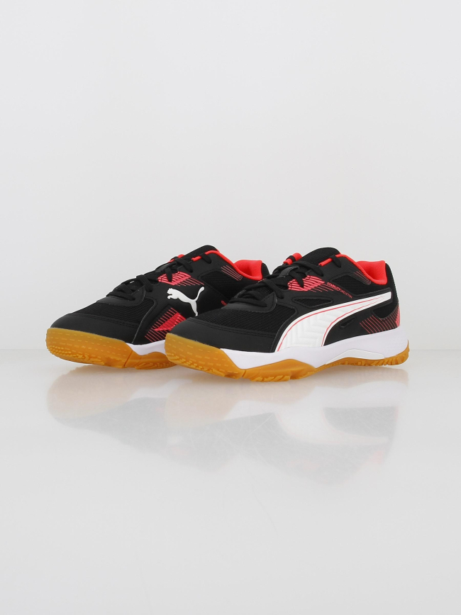 Chaussures de handball solarflash II noir rose enfant - Puma