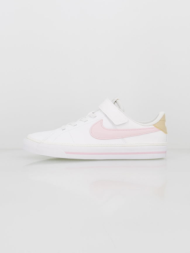 Baskets court legacy scratch psv blanc rose fille - Nike