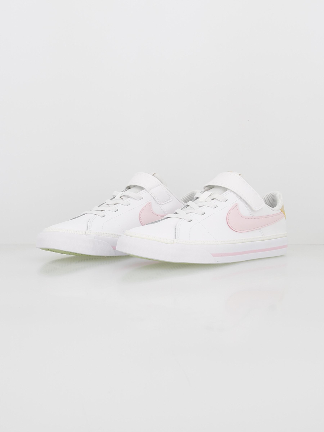 Baskets court legacy scratch psv blanc rose fille - Nike