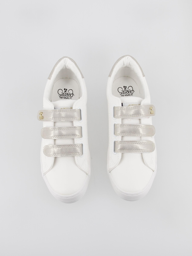 Baskets basses vic cooper blanc femme - Le Temps Des Cerises