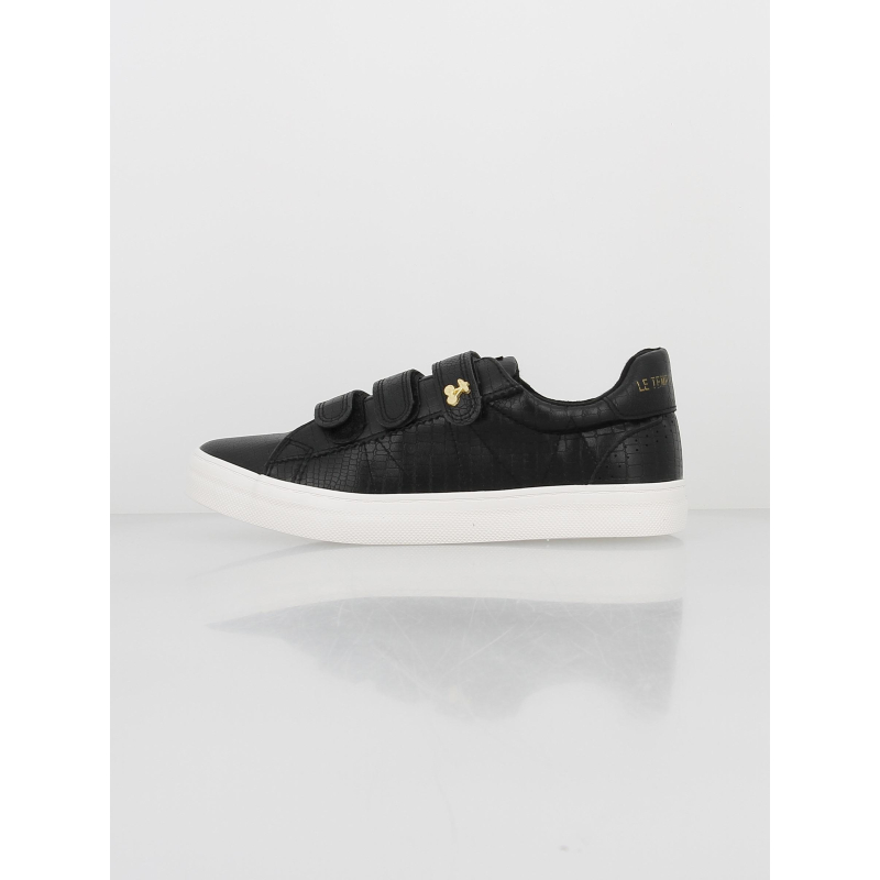 Baskets basses vic python noir femme - Le Temps Des Cerises