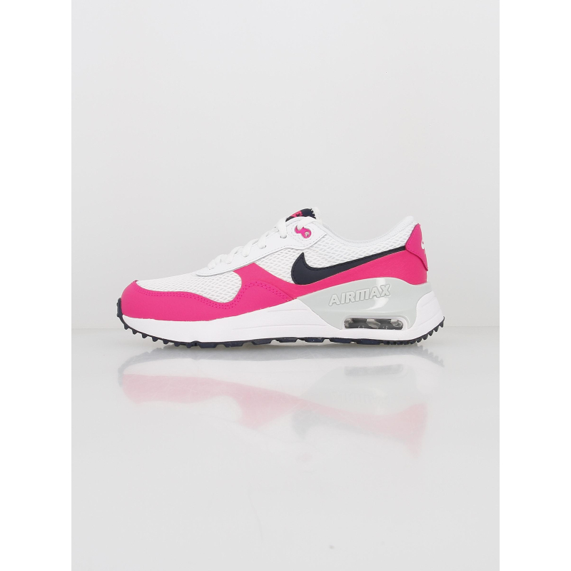 Air max baskets system rose/blanc fille - Nike