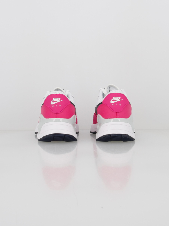 Air max baskets system rose/blanc fille - Nike