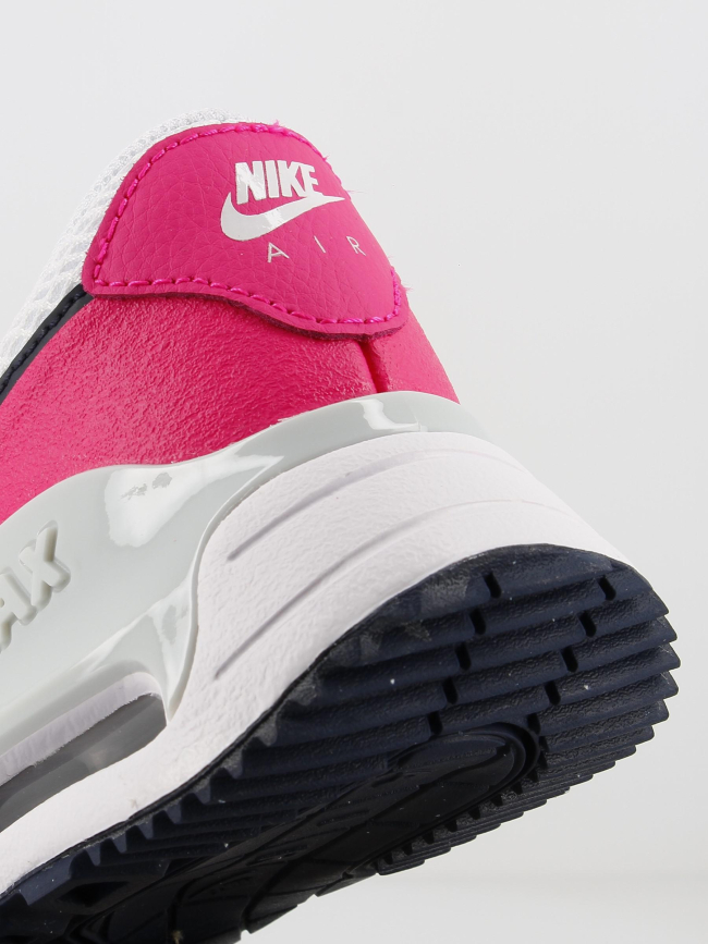 Air max baskets system rose/blanc fille - Nike