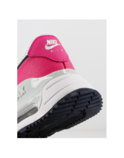 Air max baskets system rose/blanc fille - Nike