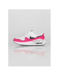 Air max baskets system blanc/rose fille - Nike