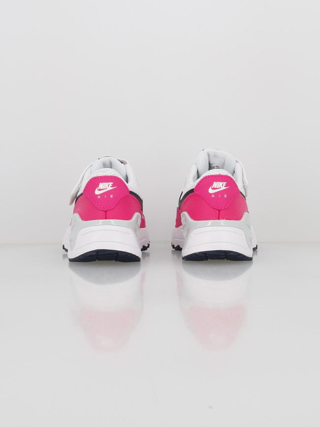 Air max baskets system blanc/rose fille - Nike