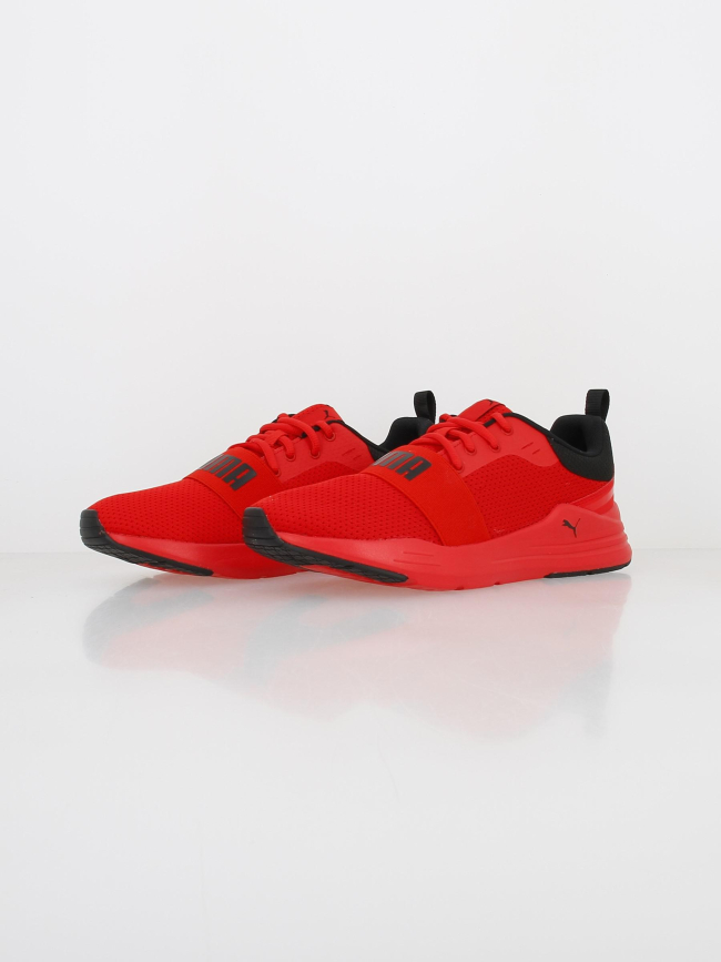 Baskets wired run noir rouge homme - Puma