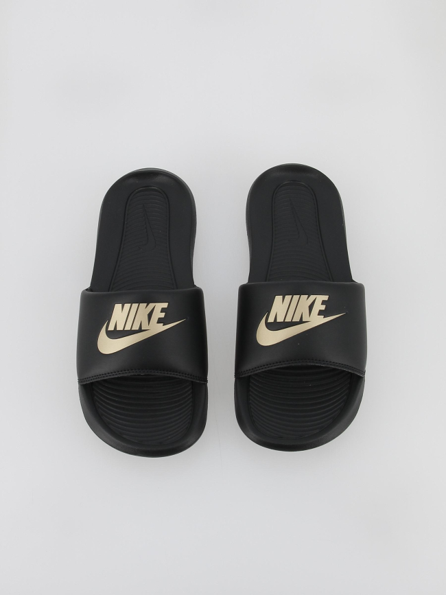 Claquettes victori one slide swoosh doré noir homme - Nike