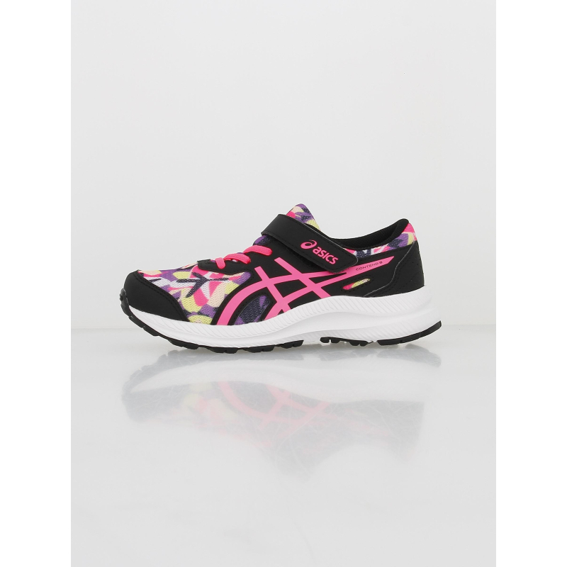 Chaussures de running scratch contend 8 rose noir fille - Asics