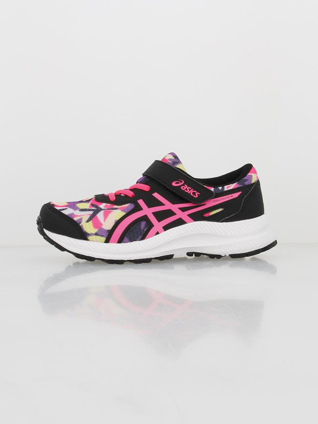 Chaussures de running scratch contend 8 rose noir fille - Asics