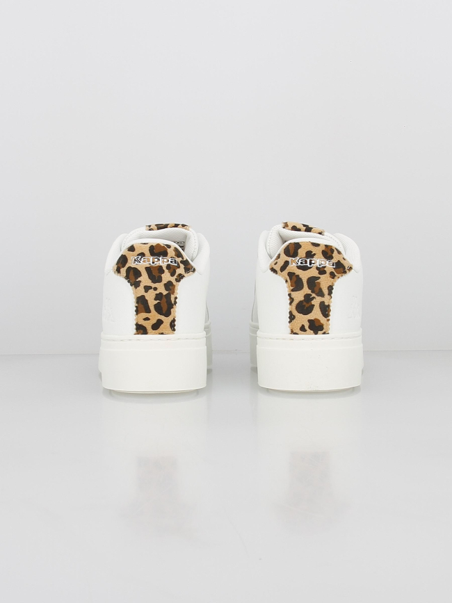 Baskets basses isabel motif animalier blanc femme - Kappa