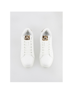 Baskets basses isabel motif animalier blanc femme - Kappa