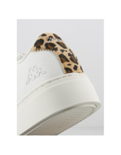 Baskets basses isabel motif animalier blanc femme - Kappa