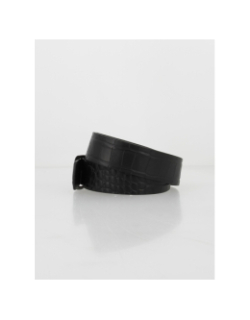 Ceinture texturée animal en cuir noir femme - Salsa Jeans