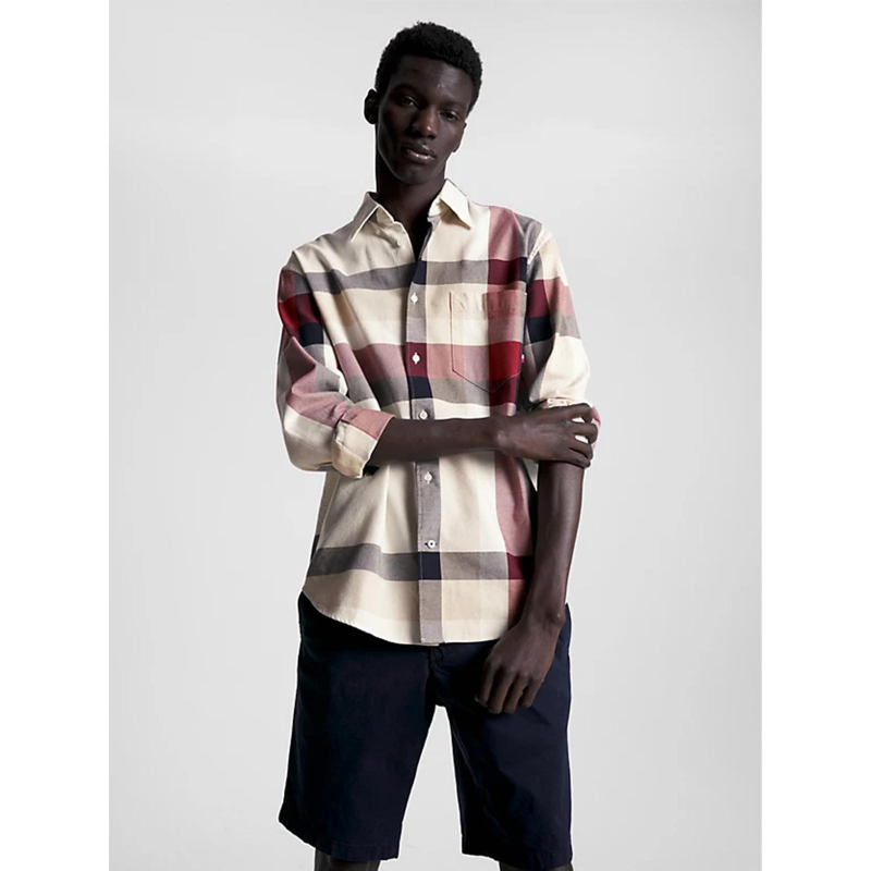 Chemise placed global multicolore homme - Tommy Hilfiger