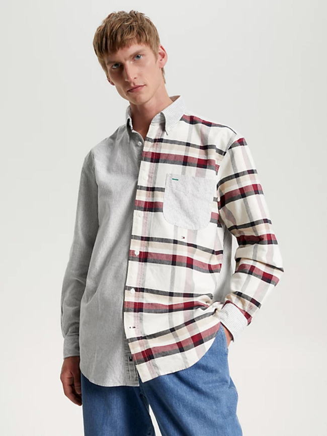 Chemise à rayures et carreaux global homme - Tommy Hilfiger