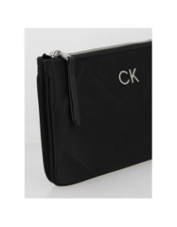 Sac bandoulière matelassé re-lock quilt noir femme - Calvin Klein