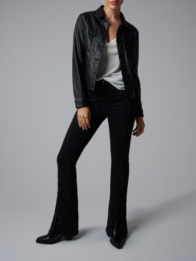 Veste trucker style vintage noir femme - Salsa Jeans