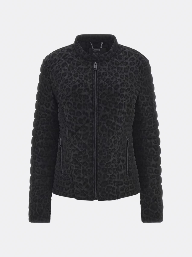 Veste matelassée new vona animal noir femme - Guess