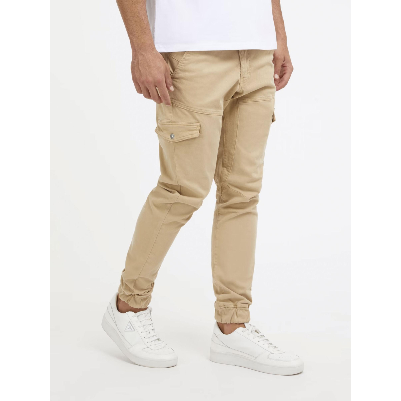 Pantalon cargo slim new kombat beige homme - Guess