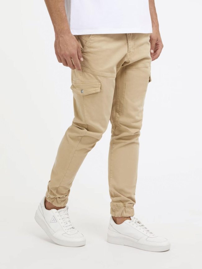 Pantalon cargo slim new kombat beige homme - Guess