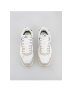 Baskets menry blanc vert homme - Serge Blanco