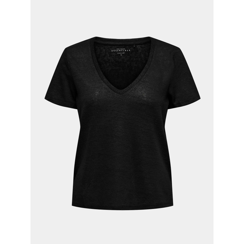 T-shirt tanja essential uni noir femme - Only