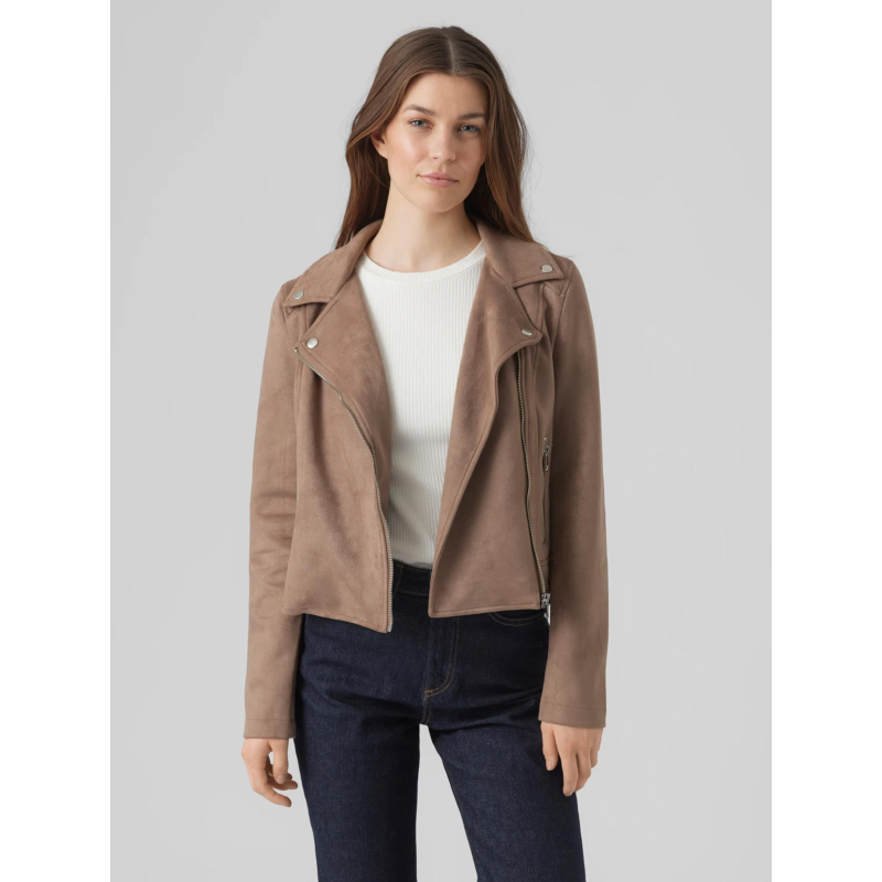 Veste imitation suède jose aw23 marron femme - Vero Moda