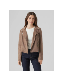 Veste imitation suède jose aw23 marron femme - Vero Moda