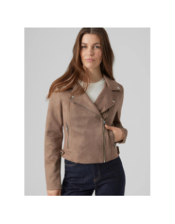 Veste imitation suède jose aw23 marron femme - Vero Moda
