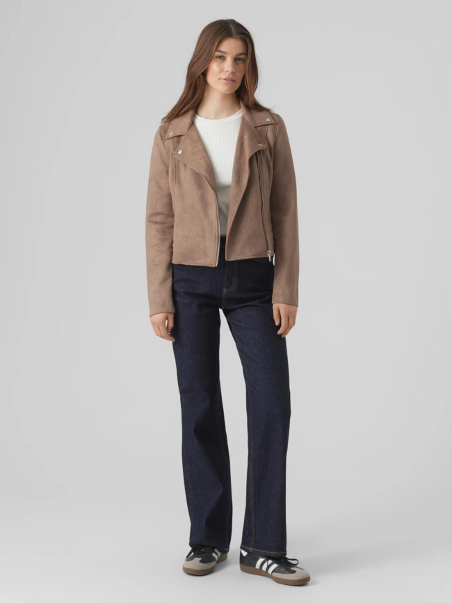 Veste imitation suède jose aw23 marron femme - Vero Moda