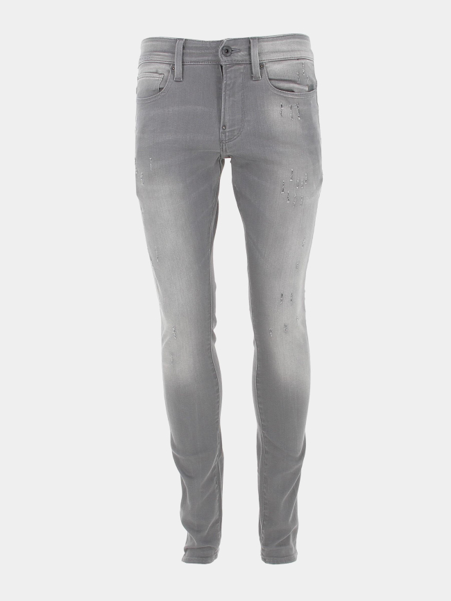 Jean skinny revend slander effet usé gris homme - G Star