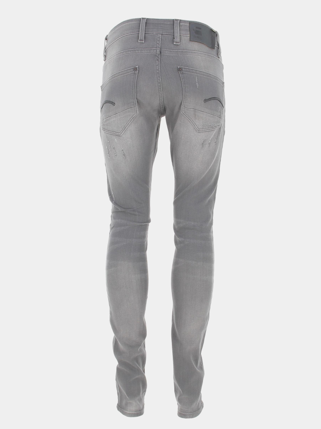 Jean skinny revend slander effet usé gris homme - G Star