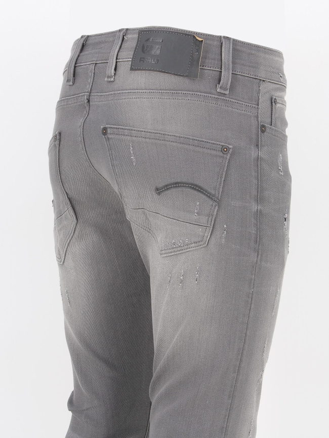 Jean skinny revend slander effet usé gris homme - G Star