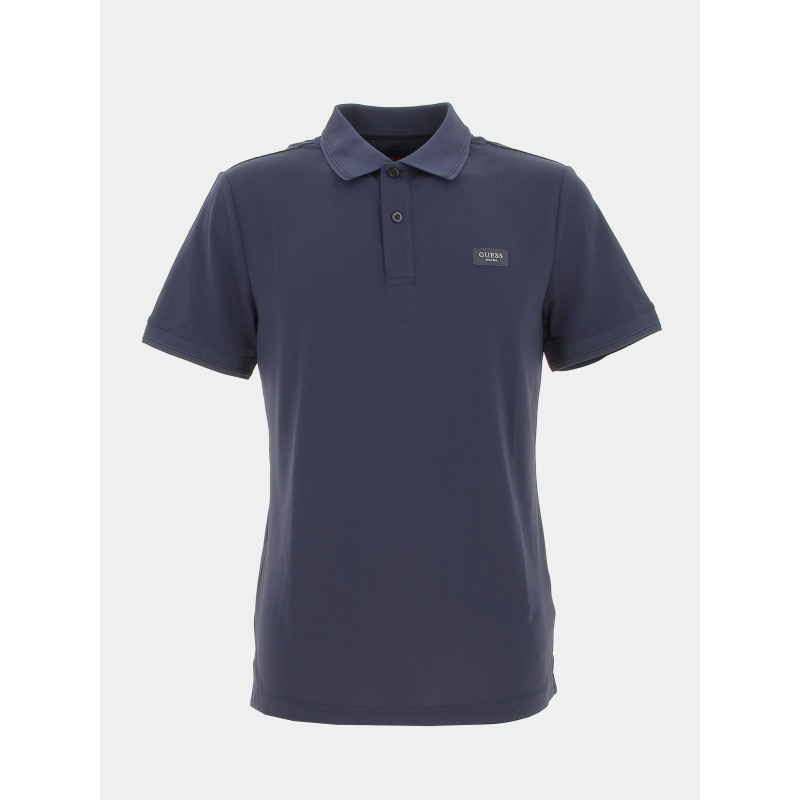 Polo new tech stretch bleu marine homme - Guess